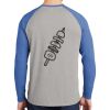 Mens Full Color PosiCharge Long Sleeve Tri Blend Wicking Raglan Tee Thumbnail