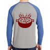 Mens Full Color PosiCharge Long Sleeve Tri Blend Wicking Raglan Tee Thumbnail