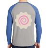 Mens Full Color PosiCharge Long Sleeve Tri Blend Wicking Raglan Tee Thumbnail
