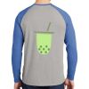 Mens Full Color PosiCharge Long Sleeve Tri Blend Wicking Raglan Tee Thumbnail