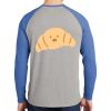 Mens Full Color PosiCharge Long Sleeve Tri Blend Wicking Raglan Tee Thumbnail