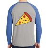 Mens Full Color PosiCharge Long Sleeve Tri Blend Wicking Raglan Tee Thumbnail