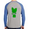 Mens Full Color PosiCharge Long Sleeve Tri Blend Wicking Raglan Tee Thumbnail