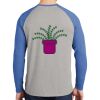 Mens Full Color PosiCharge Long Sleeve Tri Blend Wicking Raglan Tee Thumbnail