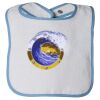 Infant Contrast Trim Terry Bib Thumbnail
