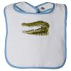 Infant Contrast Trim Terry Bib Thumbnail