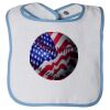 Infant Contrast Trim Terry Bib Thumbnail