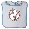 Infant Contrast Trim Terry Bib Thumbnail