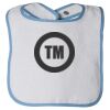 Infant Contrast Trim Terry Bib Thumbnail