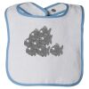 Infant Contrast Trim Terry Bib Thumbnail