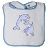 Infant Contrast Trim Terry Bib Thumbnail