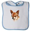 Infant Contrast Trim Terry Bib Thumbnail