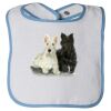 Infant Contrast Trim Terry Bib Thumbnail