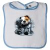 Infant Contrast Trim Terry Bib Thumbnail