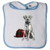 Infant Contrast Trim Terry Bib Thumbnail