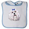 Infant Contrast Trim Terry Bib Thumbnail
