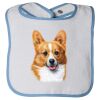 Infant Contrast Trim Terry Bib Thumbnail