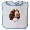 Infant Contrast Trim Terry Bib Thumbnail