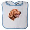 Infant Contrast Trim Terry Bib Thumbnail