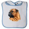Infant Contrast Trim Terry Bib Thumbnail