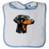 Infant Contrast Trim Terry Bib Thumbnail