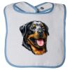 Infant Contrast Trim Terry Bib Thumbnail