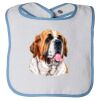 Infant Contrast Trim Terry Bib Thumbnail