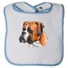 Infant Contrast Trim Terry Bib Thumbnail