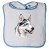 Infant Contrast Trim Terry Bib Thumbnail