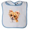 Infant Contrast Trim Terry Bib Thumbnail