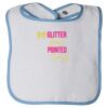 Infant Contrast Trim Terry Bib Thumbnail