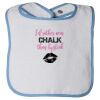 Infant Contrast Trim Terry Bib Thumbnail