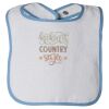 Infant Contrast Trim Terry Bib Thumbnail