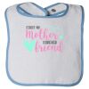 Infant Contrast Trim Terry Bib Thumbnail