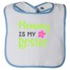 Infant Contrast Trim Terry Bib Thumbnail