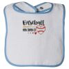 Infant Contrast Trim Terry Bib Thumbnail