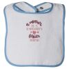 Infant Contrast Trim Terry Bib Thumbnail