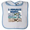Infant Contrast Trim Terry Bib Thumbnail