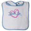 Infant Contrast Trim Terry Bib Thumbnail