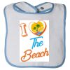 Infant Contrast Trim Terry Bib Thumbnail