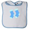 Infant Contrast Trim Terry Bib Thumbnail