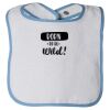Infant Contrast Trim Terry Bib Thumbnail