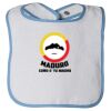 Infant Contrast Trim Terry Bib Thumbnail