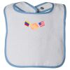 Infant Contrast Trim Terry Bib Thumbnail