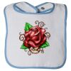 Infant Contrast Trim Terry Bib Thumbnail