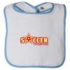 Infant Contrast Trim Terry Bib Thumbnail