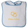 Infant Contrast Trim Terry Bib Thumbnail