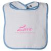 Infant Contrast Trim Terry Bib Thumbnail
