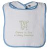Infant Contrast Trim Terry Bib Thumbnail