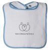 Infant Contrast Trim Terry Bib Thumbnail